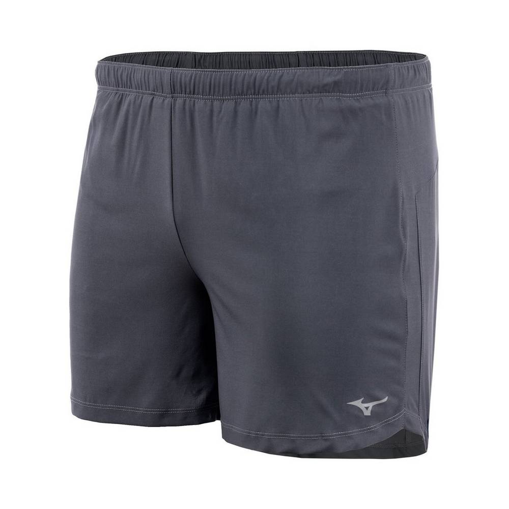 Womens Mizuno Core 5" Running Shorts Grey Philippines (UQNKFL493)